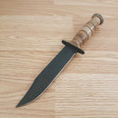 Case XX US Marine Corps Fixed Knife 7" 1095 Steel Blade Grooved Leather Handle 334