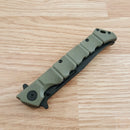 Cold Steel Medium Luzon Folding Knife 4"  8Cr13MoV Stainless Blade OD Green GFN Handle