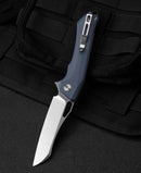 Bestech Knives Platypus Linerlock Folding Knife 3.5" D2 Tool Steel Blade Blue-Gray G10 Handle
