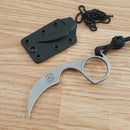 Bastinelli Creations Diagnostic Fixed Knife 1.5" N690C Steel Blade One Piece Construction