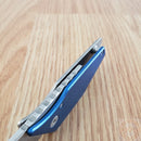 Kershaw PUB Mini Knife 1.75" 8Cr13MoV Steel Blade Blue Aluminum/Stainless Handle