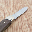 Rough Ryder Stockman Pocket Knife Stainless Steel Blades Brown Micarta Handle