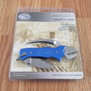 Myerchin Sailors Tool Liner Stainless Steel Blade Blue Aluminum Handle