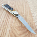Rough Ryder Lockback Trapper Pocket Knife 440 Steel Blades Jigged Bone Handle
