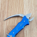 Myerchin Sailors Tool Liner Stainless Steel Blade Blue Aluminum Handle