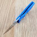 Cold Steel Mini Tuff Lite Folding Knife 2" 4034 Steel Blade Blue Griv-Ex Handle