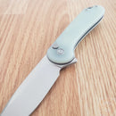 Civivi Elementum II Folding Knife 2.96" Nitro-V Steel Drop Blade Jade G10 Handle