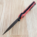 Bestech Knives Ronan B-Lock Folding Knife 3.25" 14C28N Stainless Steel Blade Red G10 Handle