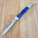 Frost Cutlery Whittler Pocket Knife Stainless Steel Blades Smooth Bone Handle