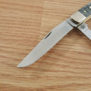 Case XX Trapper Pocket Knife Chrome Vanadium Carbon Steel Blades Jigged Bone Handle
