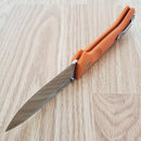 Cold Steel Ultimate Hunter Folding Knife 3.5" Satin S35VN Steel Blade Orange G10 Handle