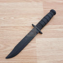 Cold Steel Trainer Fixed Knife 7" Blade Black Rubber One Piece Construction