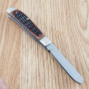 Cold Steel Mini Trapper Pocket Knife 8Cr13MoV Steel Blades Jigged Bone Handle