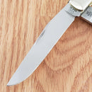 Case XX U.S. Army Trapper Pocket Knife Stainless Steel Blades Bone Handle CA15032