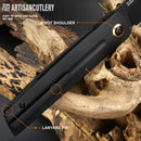 Artisan Sirius Ar Folding Knife 3.5" AR-RPM9 Steel Blade Black G-10 Handle