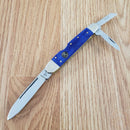 Frost Cutlery Whittler Pocket Knife Stainless Steel Blades Smooth Bone Handle