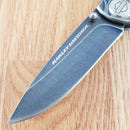 Case XX Tec X Framelock Harley Folding Knife 3.25" Stainless Blade Stainless Handle 52121