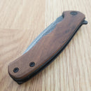 Civivi Mini Praxis Linerlock Folding Knife 3" Damascus Steel Blade Wood Handle