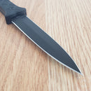 Case XX Harley Fixed Knife 3.75" Stainless Steel Dagger Blade Black G10 Handle