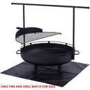 Barebones Living Fire and Grill Mat Heat-Resistant Black 560g Fiberglass Filling