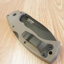 Cold Steel 4-Max Scout Lockback Folding Knife 4" AUS-10A Steel Blade Dark Earth Griv-Ex Handle