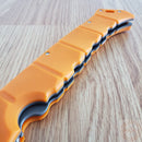 Cold Steel Large Luzon Folding Knife 6" 8Cr13MoV Stainless Steel Blade Orange GFN Handle