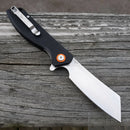 Artisan Tomahawk Linerlock Folding Knife 3" D2 Tool Steel Blade Black G10 Handle