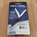Cold Steel Mini Trapper Pocket Knife 8Cr13MoV Steel Blades Jigged Bone Handle