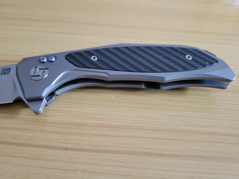 Artisan Megahawk Folding Knife 3.75" S35VN Steel Blade Titanium/Carbon Fiber Handle