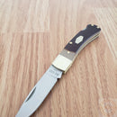 Schrade Old Timer Folding Knife Stainless Steel Blade Sawcut Delrin Handle 3OT