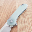 Civivi Elementum II Folding Knife 2.96" Nitro-V Steel Drop Blade Jade G10 Handle