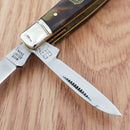 Rough Ryder Congress Pocket Knife Stainless Blades Imitation Tortoise Handle