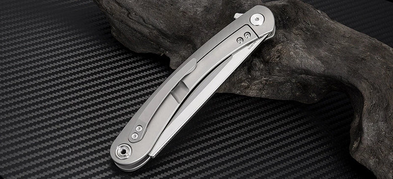 Artisan Orthodox Folding Knife 3.75" Bohler M390 Steel Blade Titanium Handle