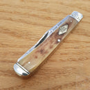 Rough Ryder Heavy Forge Trapper Pocket Knife Carbon Steel Blades Bone Handle