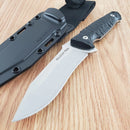 Cold Steel Razor Tek Fixed Knife 5" 4116 Steel Recurve Blade Black GFN Handle