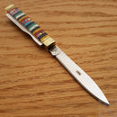 Frost Cutlery Doctors Pocket Knife Stainless Blades Multi-Color Stone Handle
