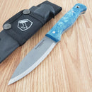 Condor Aqualore Fixed Knife 4.25" Full Tang 14C28N Steel Blade Micarta Handle