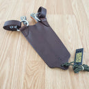 TOPS Muley Combo Fixed Knives 154CM Steel Blades Tan / Black G10 Handles