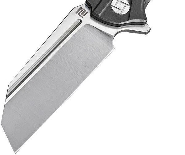 Artisan Apache Folding Knife 3.5" Bohler M390 Steel Blade Titanium /Carbon Fiber Handle