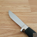 Marttiini Fixed Knife 4.12" 420 Steel Skinner Blade Black Textured Rubber Handle