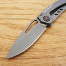 Case XX Harley Tec Framelock Folding Knife 2.63" Stainless Blade Stainless Handle 52163