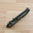 Cold Steel Folding Knife 3.5" black AUS-10A Steel Blade OD Green Griv-Ex Handle