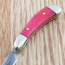 Rough Ryder Mini Folding Knife 1" Stainless Steel Razor Blade Smooth Bone Handle