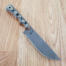 TOPS Muley Combo Fixed Knives 154CM Steel Blades Tan / Black G10 Handles
