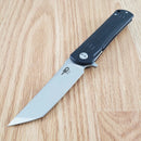 Bestech Knives Kendo Folding Knife 3.75" D2 Tool Steel Blade Black G10 Handle