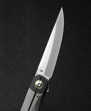 Bestech Knives THYRA Folding Knife 3½ Bohler M390 Steel Blade Titanium/CF Handle