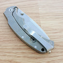 Bastinelli Folding Knife 3.25" D2 Tool Steel Blade Black G10/ Titanium Back Handle