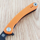 Artisan Small Orthodox Folding Knife 2.75" D2 Steel Blade Textured G10 Handle