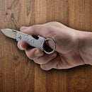 SOG Keytron Folding Knife 1.88" Satin Stainless Steel Blade Stainless Handle