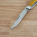 Cold Steel Trapper Pocker Knife 8Cr13MoV Steel Clip/Spey Blades Smooth Bone